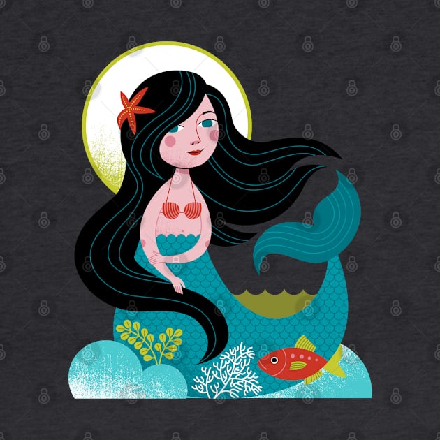 Mermaid by Lucie Rice Illustration and Design, LLC